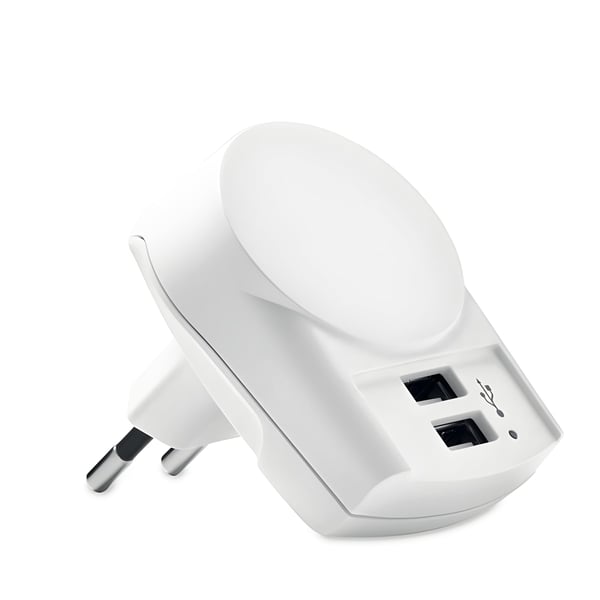 מטען USB אירופי עם 2 יציאות מסוג A