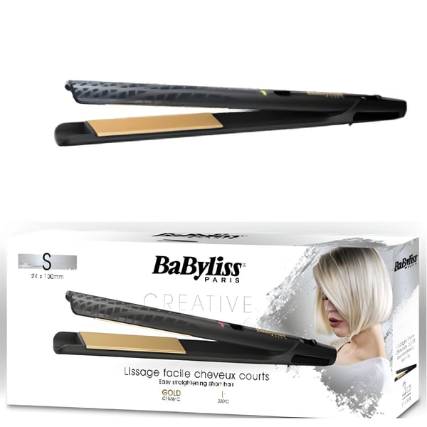 Professional Golden Ceramic Hair Straightener by BABYLISS