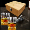 Luxury Alcohol Set in Wooden Box – Macallan