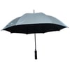 אפור - מטריה 23 אינץ 8 פאות פיברגלס אוטומטית בעלת ידית מעוצבת