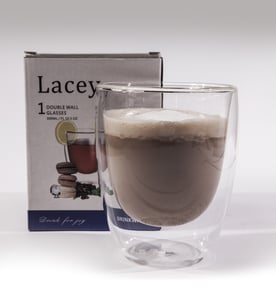 ספל קפוצ’ינו מזכוכית דופן כפול - מתנה שהמרשימה שלכם!