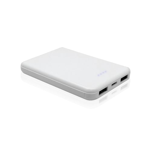 סוללת גיבוי ניידת עם 2 יציאות USB וגודל קומפקטי