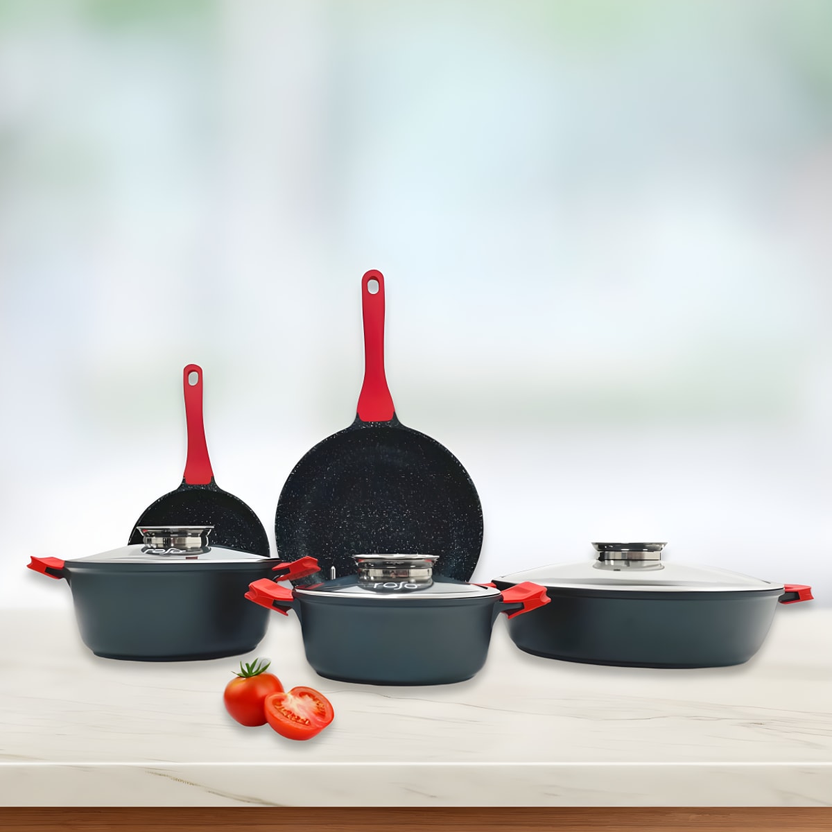 מארז סירים ומחבתות איכותי - 5 חלקים של Capstone