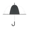 23-Inch Straight Umbrella with Rubber Handle