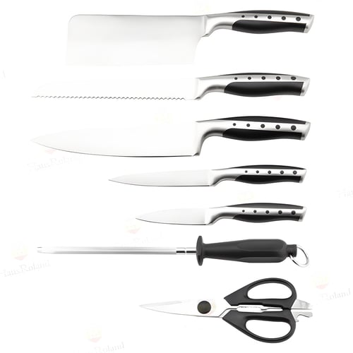 סט סכינים 9 יחידות + בסיס מסתובב