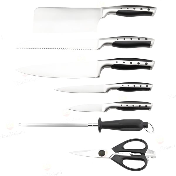 סט סכינים 9 יחידות + בסיס מסתובב