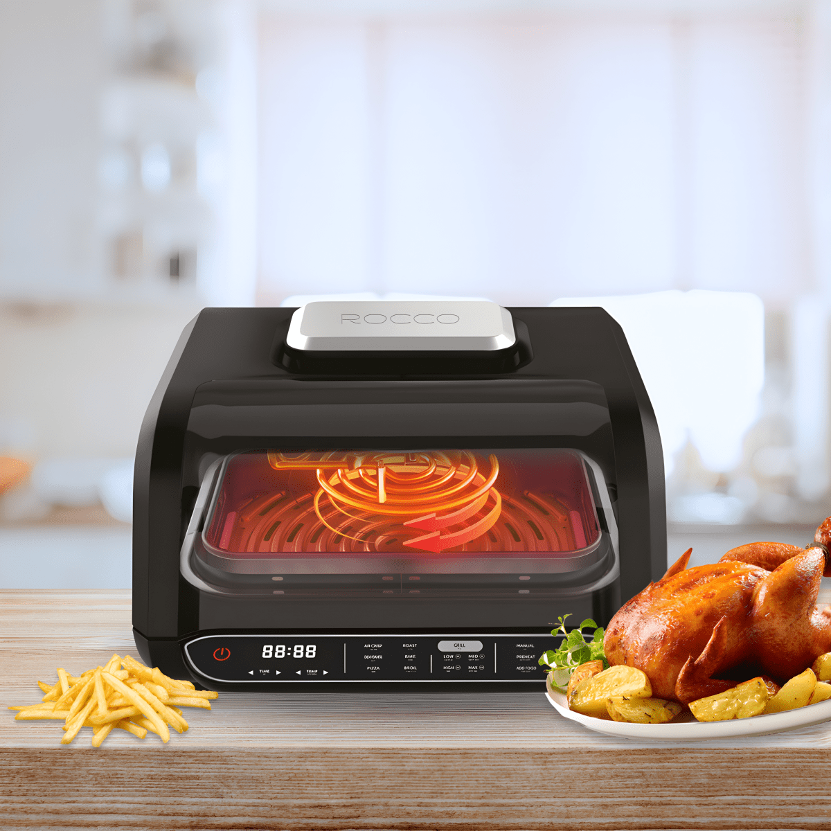 גריל ROCCO XL ללא עשן מבית FOOD APPEAL - לחוויית בישול מושלמת