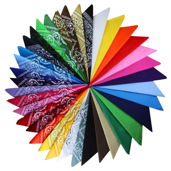 Bandanas in a Variety of Colors