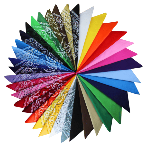 Bandanas in a Variety of Colors