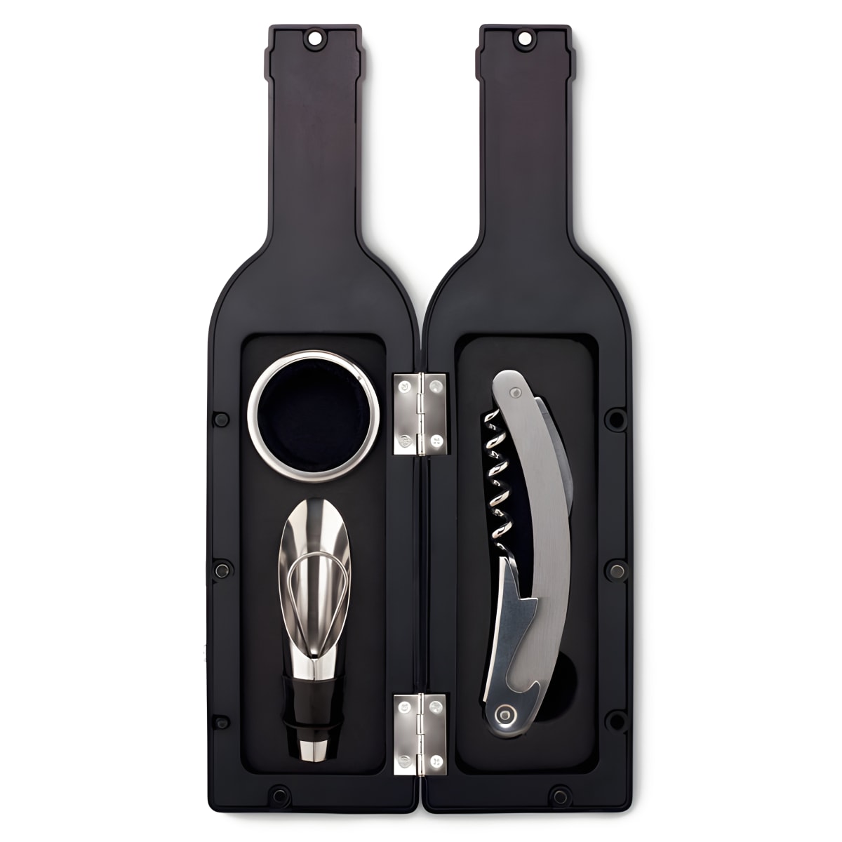 סט יין יוקרתי בקופסת בקבוק