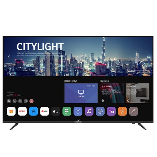 טלוויזיה חכמה GERMAINE QLED 4K 65 אינץ'