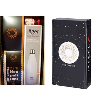 Summer Beach Pack with JAGER Bottle and Sweet Treats