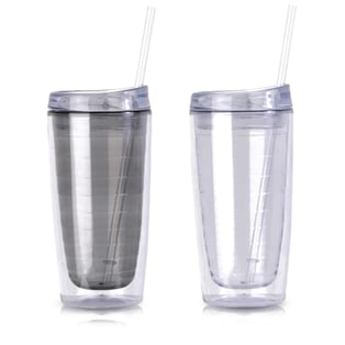 כוס שתייה מבודדת 'קופנגאן' 400 מ"ל עם מכסה וקש