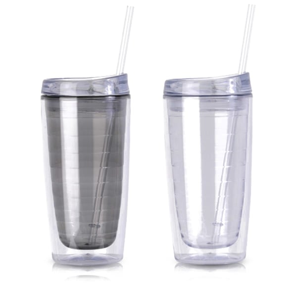 Koh Phangan 400ml Insulated Drinking Cup with Lid & Straw