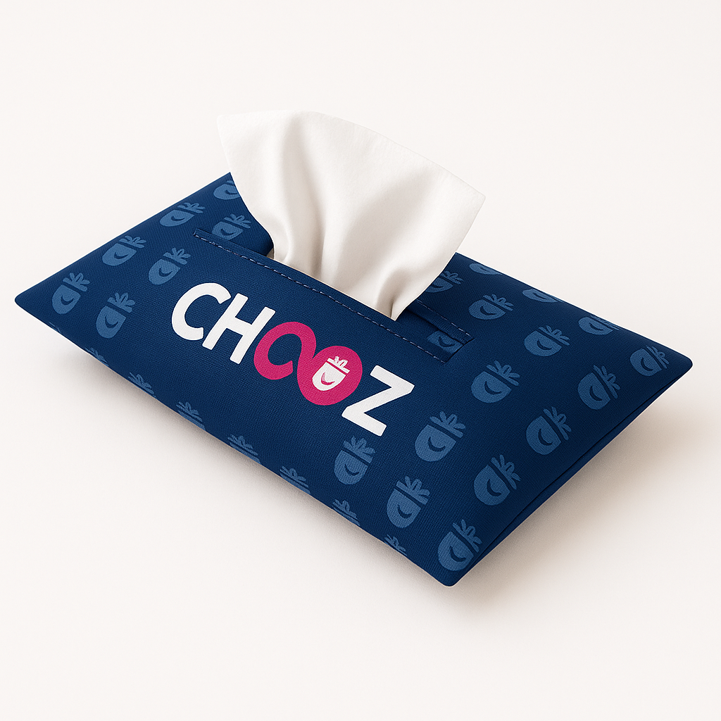 נרתיק בד צבעוני לטישו או מגבונים