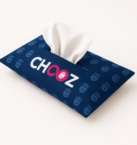 נרתיק בד צבעוני לטישו או מגבונים