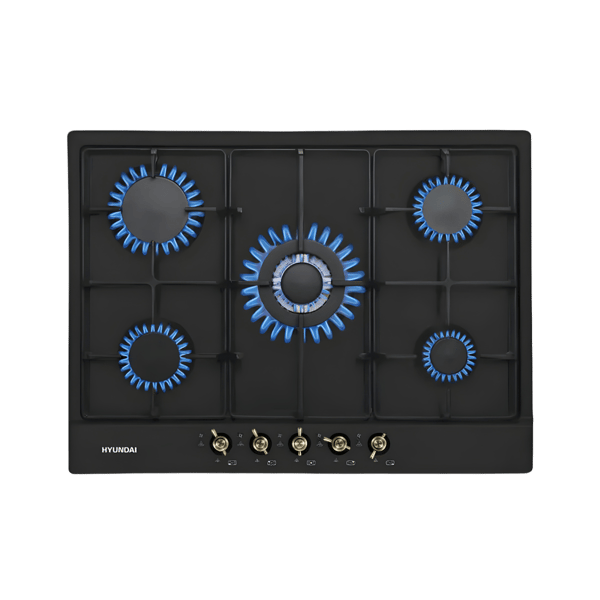 Hyundai 70cm 5-Burner Gas Cooktop