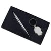 Stylish Hamsa Keychain with Traveler's Prayer and Pen Slot