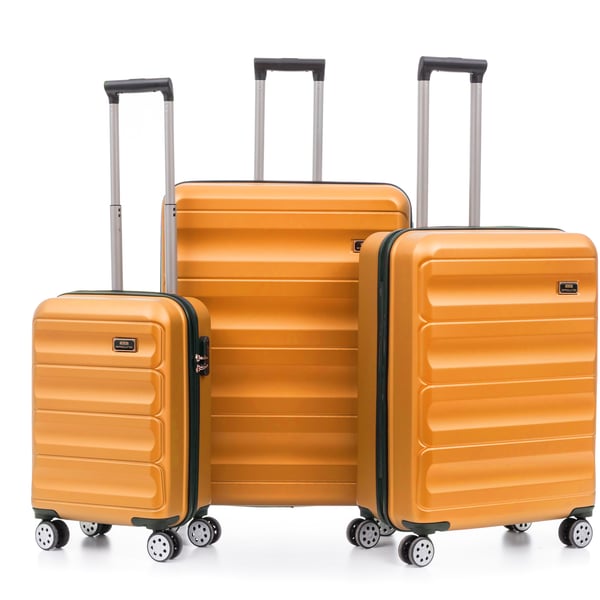 Orange ABS Luggage Set, Model 10655 – Durability and Comfort for Every Trip