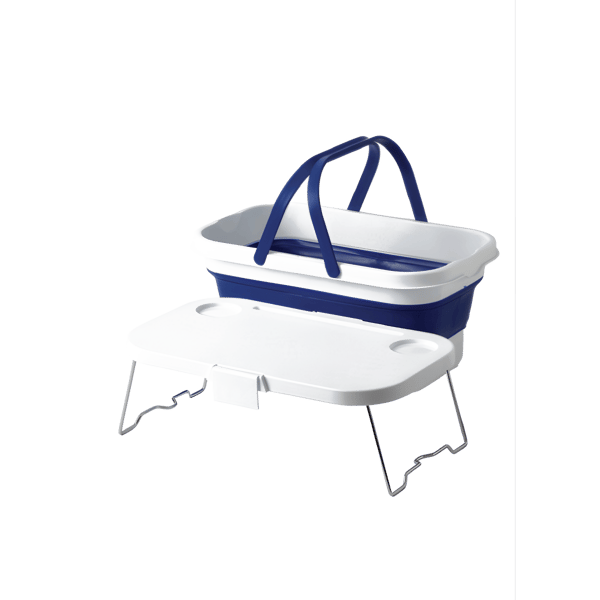 Expandable Storage Basket with Convenient Table Lid