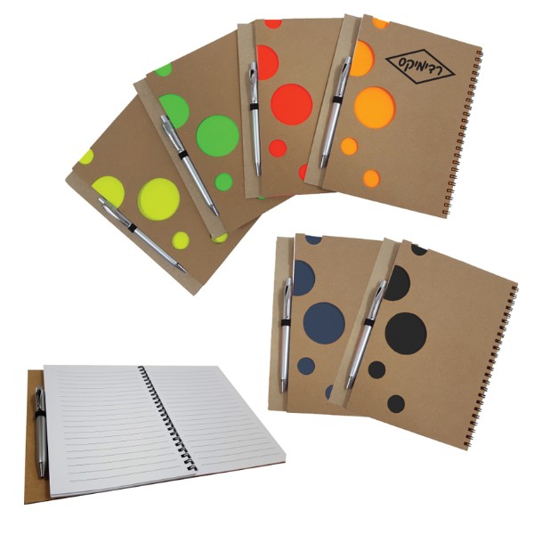 Recycled A5 Notebook with Dots - Unique Corporate Gift