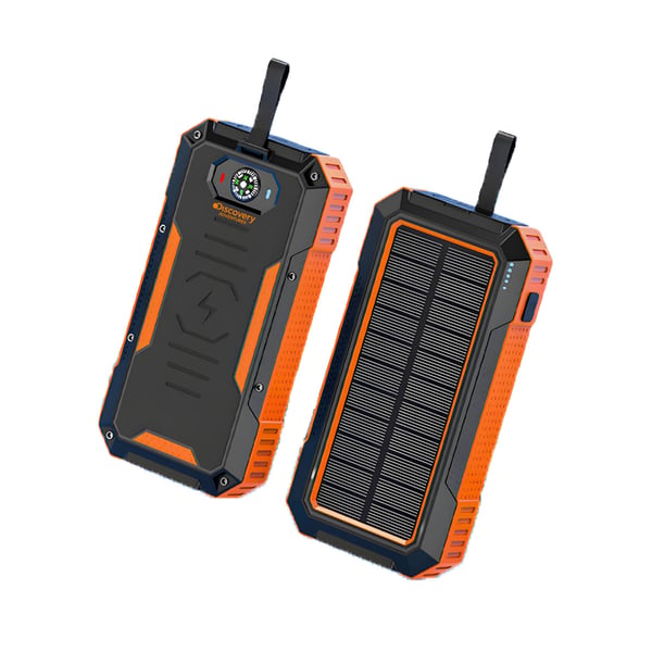 סוללת גיבוי סולארית ניידת Discovery 30,000mAh עם טעינה אלחוטית