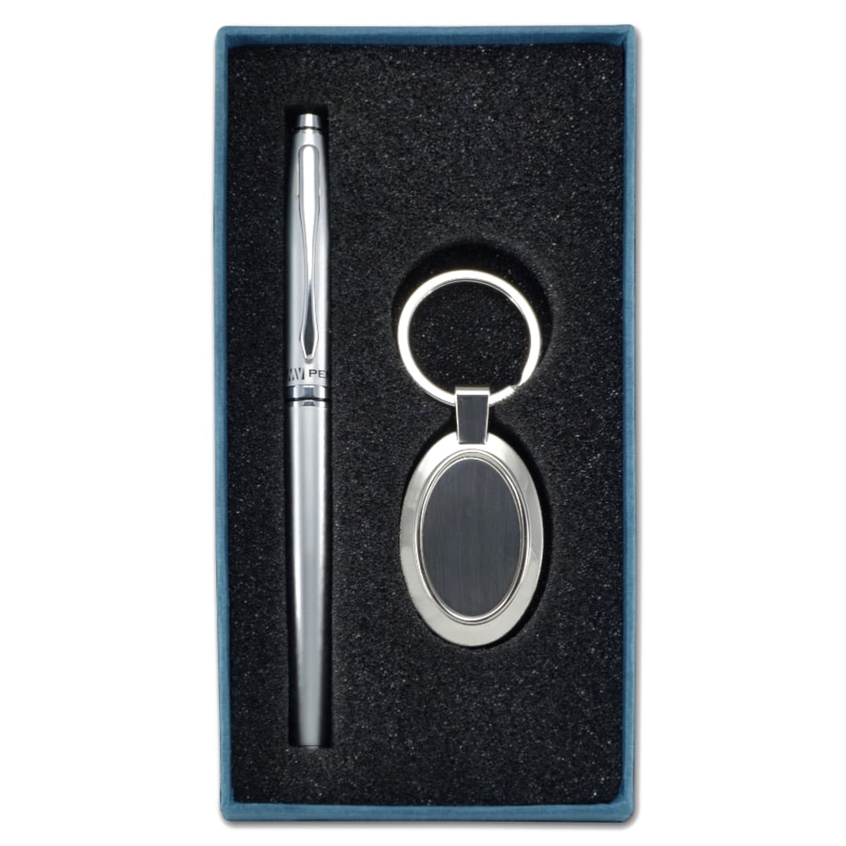 סט מחזיק מפתחות ועט איכותי - מתנה עסקית מהשורה הראשונה