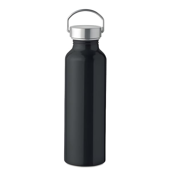 Recycled Aluminum Bottle with Stainless Steel Handle Lid