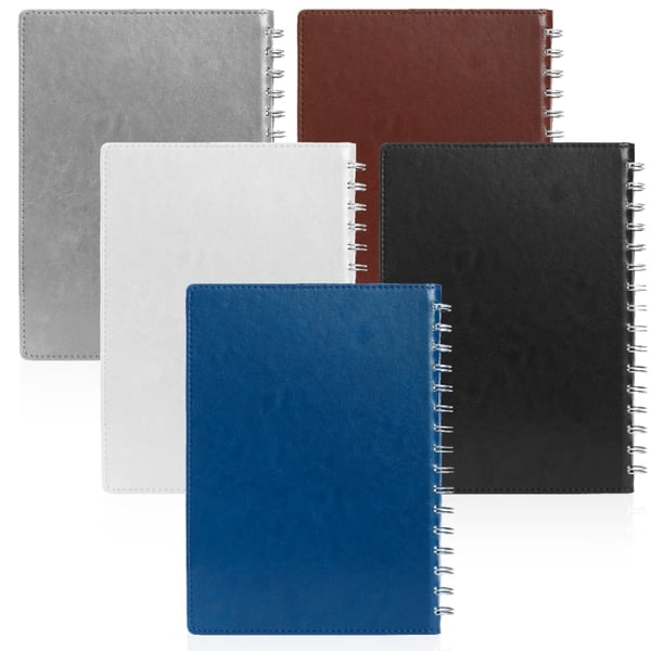 Luxury Spiral Notebook Faux Leather A5