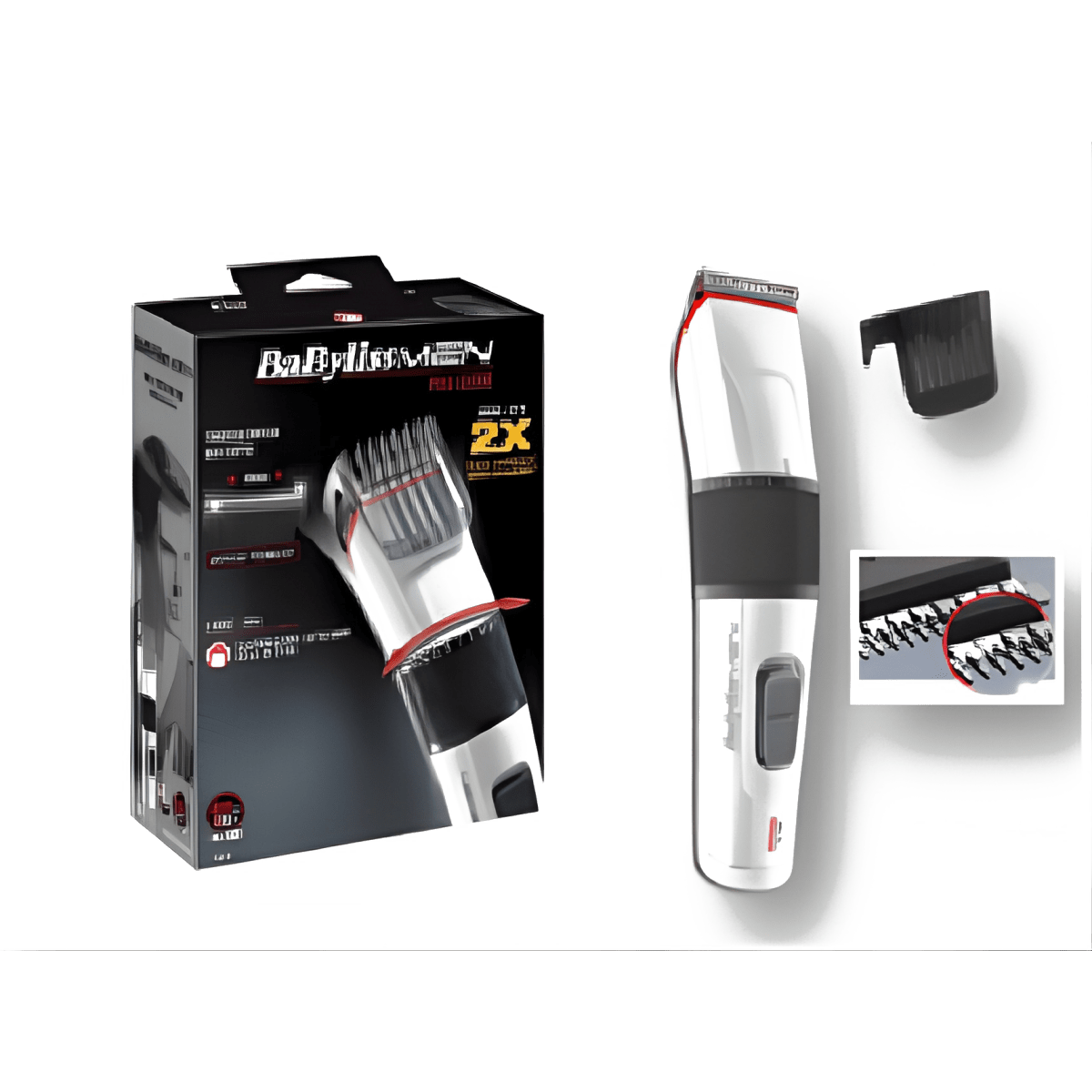 מכונת תספורת עם להבים רחבים וציפוי טיטניום