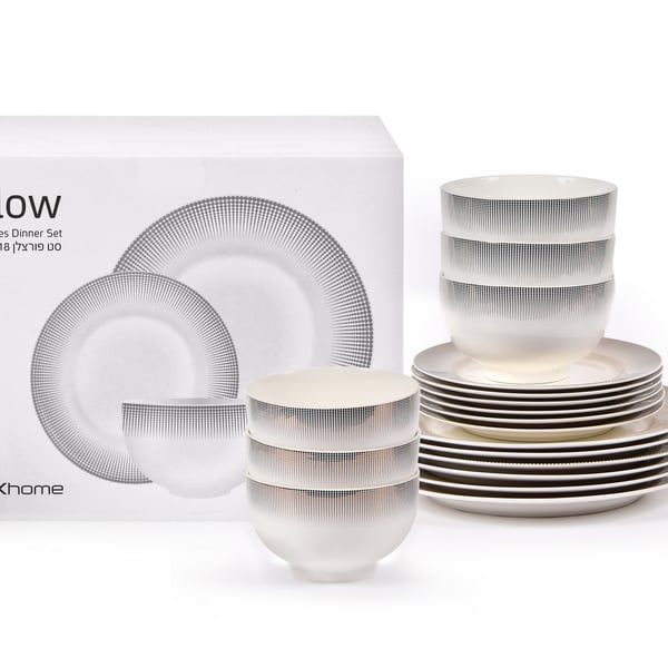 סט אוכל מעוצב GLOW NB 18 חלקים FOXHOME