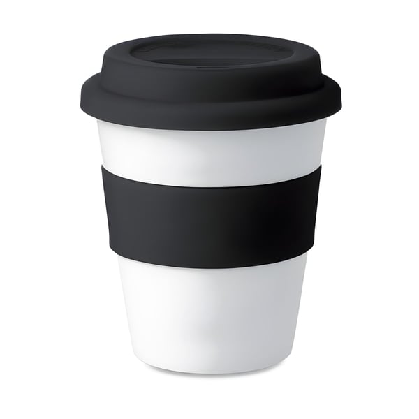Thermal Tumbler with Silicone Lid - Glossy White