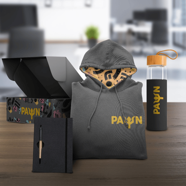 Branded Sweater, Backpack, and Water Bottle Set