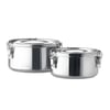 Stainless Steel Lunch Boxes & Storage Set with Secure Latches