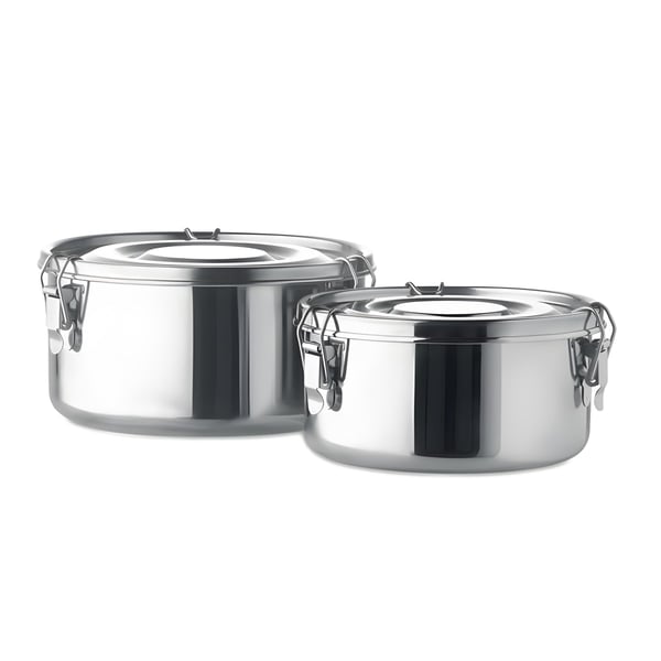 Stainless Steel Lunch Boxes & Storage Set with Secure Latches