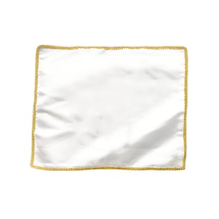 כיסוי חלה מבד סאטן עם גימור מטאלי