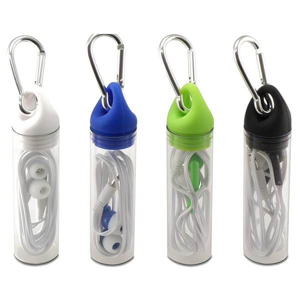 Compact Earphones in Tube Case - Ideal Corporate Gift