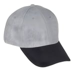 כובע מצחיה כותנה אפור עם 6 פאנלים
