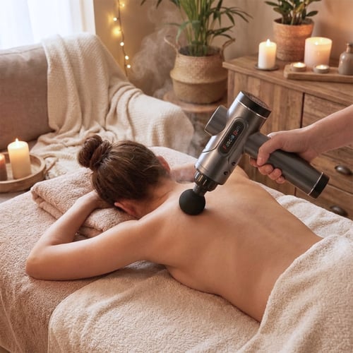 אקדח עיסוי רב עוצמה עם טעינה USB