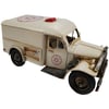 Vintage Red Star of David Retro Ambulance - Handcrafted Metal