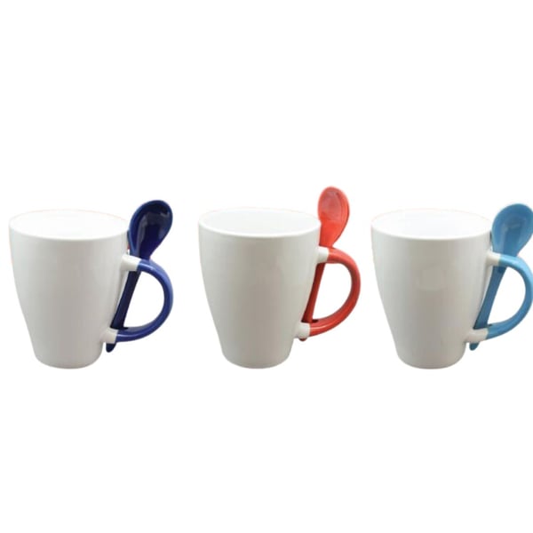 מאג קרמיקה פורצלן עם כפית - מתנה עסקית ייחודית