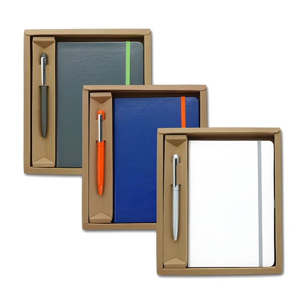Luxurious Combo Onyx Gift Set: Notebook and Metal Pen
