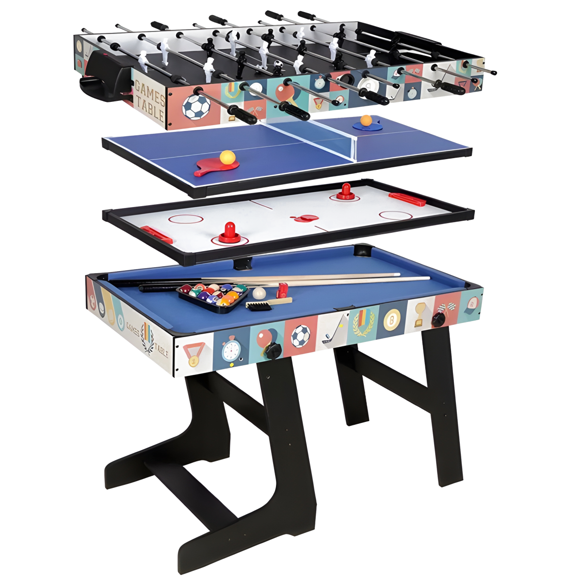 שולחן משחקים ארבעה במשחק אחד מבית Climex - חוויה של משחק