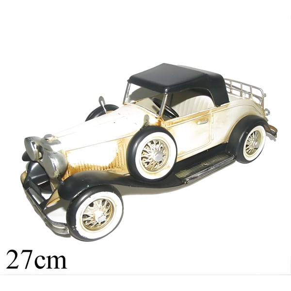 מודל רולס רויס עתיקה בגוון שמנת 28x11x11