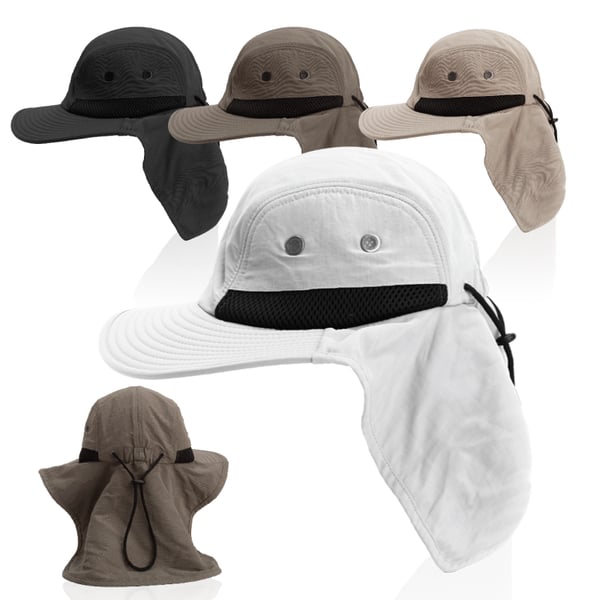 Sahara Wide-Brim Hat with Neck Protection