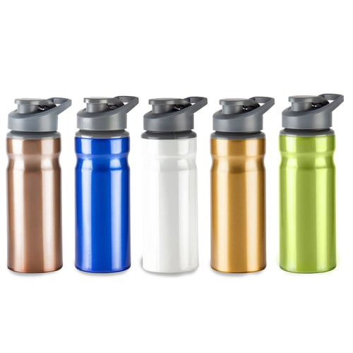 בקבוק שתיה דנובה מאלומיניום עם פיית ספורט רחבה, 700 מ"ל