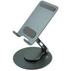 מעמד מתכתי מתכוונן 360 לטלפון וטאבלט