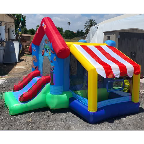 בית מתנפח עם מגלשה ובריכת כדורים מבית ג'אמפי ג'אמפ