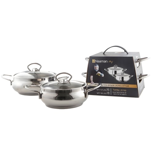 Mini Stainless Steel Cookware Set with Glass Lid