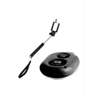 סט סלפי מקצועי עם שלט בלוטוס ומוט טלסקופי